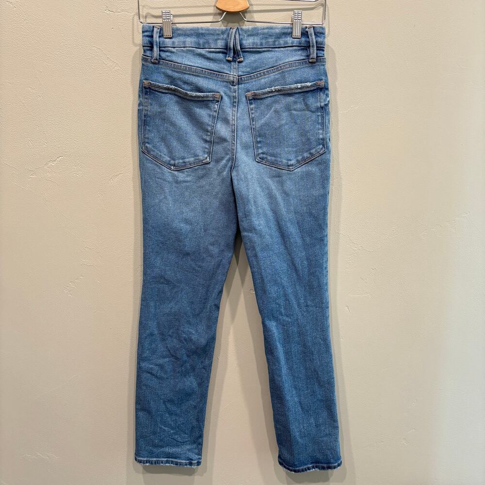Good American Good Classic Slim Straight Jeans Blue - Size: 4/27 - Picture 2 of 6